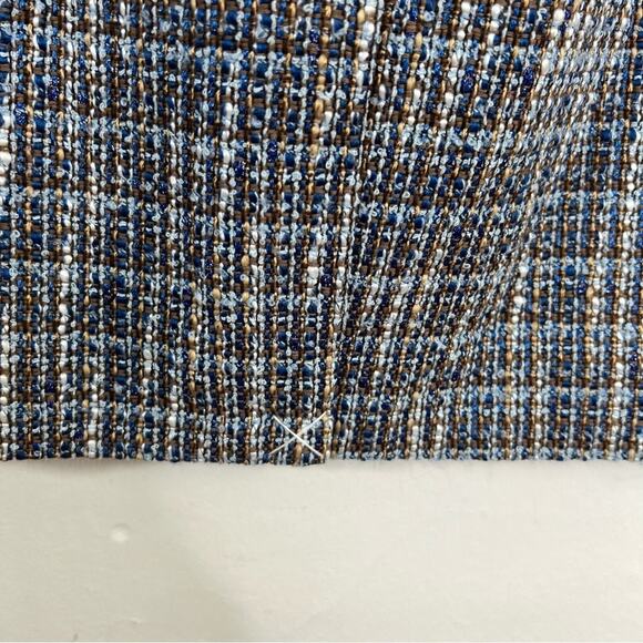 J. Crew Blue Brown Flecked Tweed Pencil Skirt Size 6 - Picture 11 of 16